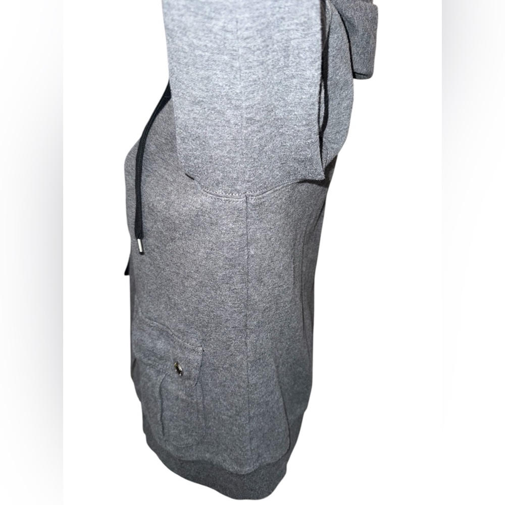 Lauren Ralph Lauren Hooded Drawstring Jacket Womens Large Gray Full Zip Up - Picture 7 of 15